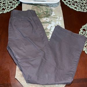 Old Navy Stretch Maternity Elastic Waist Khaki Grey Pants size XS EUC